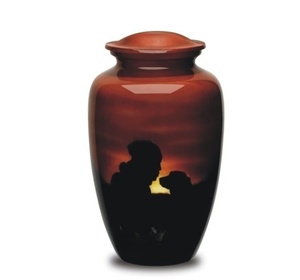 โกศบรรจุอัฐิสำหรับผู้ใหญ่ งานศพกลางคืน โกศขนาดใหญ่สำหรับคนที่คุณรัก ขนาด 10.5 นิ้ว และ 220 คิวบิกเซนติเมตร ใน - Product Image 1