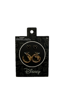Disney Licensed Alloy <b>Silver</b> Plated <b>Stud</b> Earrings for Children's-6-Pair Mickey & Minnie Cartoon Design Gift Set - Product Image 4