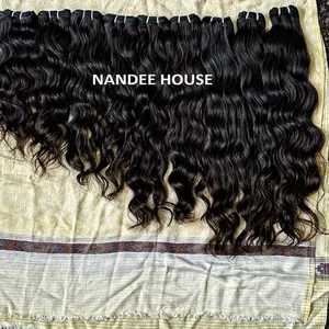 ผมมนุษย์หยิกแบบอินเดียใต้ แบบต่อผม-100% เรมี่ ลอนธรรมชาติ 8-28 นิ้ว - Product Image 4