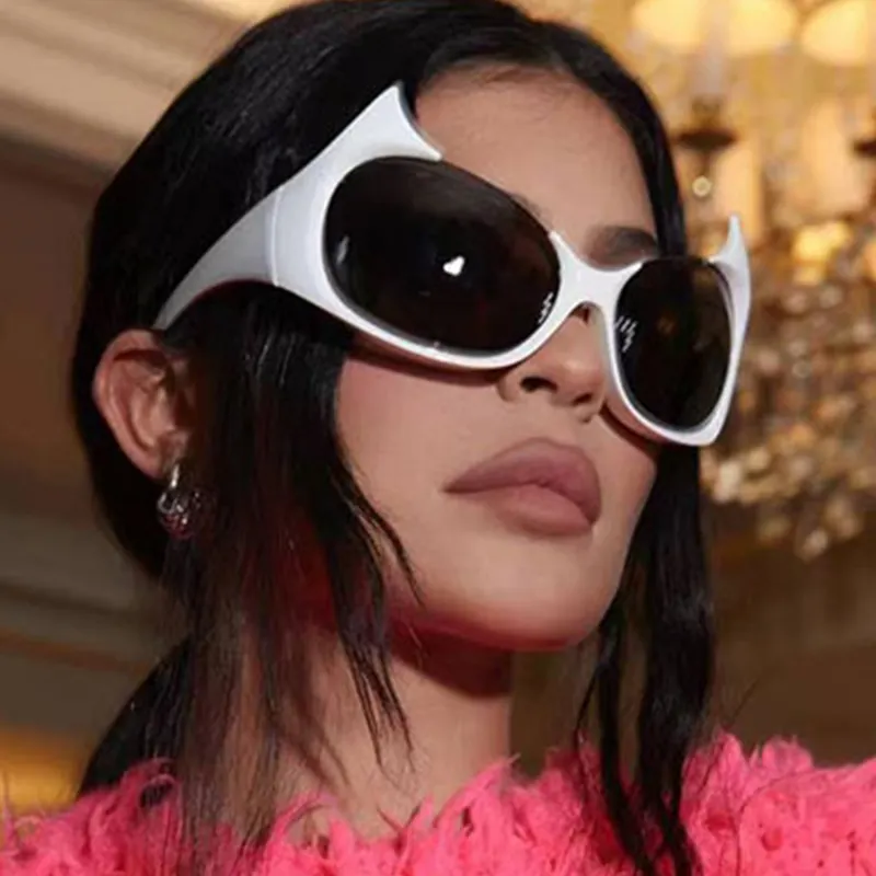 Nouvelle mode Punk Cat Eye 2023 lunettes de soleil 2000'S femmes marque de luxe concepteur lunettes de soleil UV400 unisexe nuances lunettes