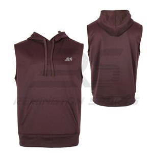 Wholesale Price Custom Design Men <b>Sleeveless</b> <b>Hoodie</b> OEM Design Men <b>Sleeveless</b> <b>Hoodie</b> - Product Image 1