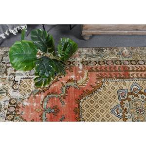 Cổ Điển 4ft X 9ft Thổ Nhĩ Kỳ Thảm Màu Đỏ Màu Be Phẳng Dệt Thảm Với Mô Hình Chắp Vá Latex Ủng Hộ Cho Phòng Khách Trang Trí - Product Image 3