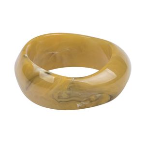 Rond de serviette en résine jaune pour décor de table à manger élégant réglage de table unique pour la maison et les mariages dernier cri - Product Image 1