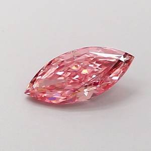 Diamante de laboratorio de color rosa intenso de 0.50 ct VS1, talla Marquise - Product Image 1