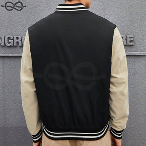 Custom Printed Boys' High Street Style Loose Solid Color <b>Waterproof</b> Windbreaker <b>Warm</b> Stylish Outerwear - Product Image 2