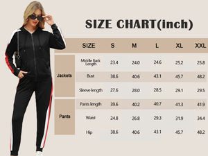 Ensemble de survêtement imprimé en coton pour femmes à capuche à manches longues haut pantalon de jogging respirant XL tenue solide pour Fitness vêtements de détente - Product Image 6