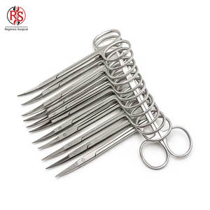 Tijeras Iris de 11.5cm Hechas Profesionalmente, Puntas Rectas y Afiladas, Instrumentos Quirúrgicos Oftálmicos de Acero Inoxidable - Product Image 1