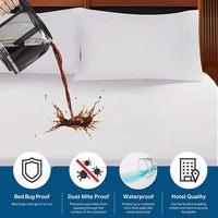 Haute qualité écologique certifié OEKO-TEX ajusté respirant coton éponge imperméable protège-matelas couverture reine drap de lit