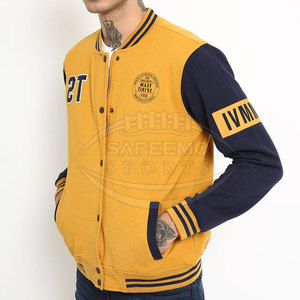 Veste universitaire pour hommes, couleur personnalisée, col montant, logo sur le devant, coupe-vent et respirante, pour les équipes/événements, design moderne pour l'hiver - Product Image 2