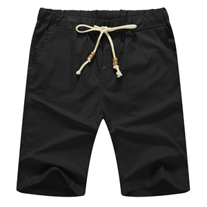 Pantalones cortos de tabla de color gris claro lisos informales Lilen con diseño de logotipo personalizado OEM 100% para hombre con cordón para entrenamiento Regular Fit BD - Product Image 3