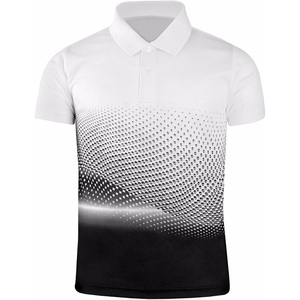 Polo d'été personnalisé pour hommes avec motif camouflage et sublimation du logo Tissu éponge en polyester 100% pour votre conception - Product Image 5