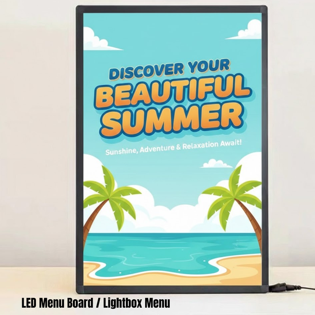 PP Backlit Film Printing for LED Light Box Advertising | Custom Size Digital Print