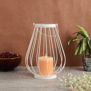 Nouveau design de bougeoir en fer métallique décoratif fait maison, ensemble de bougeoirs pour mariage fantaisie, vaisselle, décoration de table, pot à bougies - Product Image 4