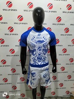 Ensemble Rash Guard Homme Personnalisé en Polyester Respirant et à Séchage Rapide 240g, Motif Serpent de l'Année, pour MMA Short BJJ No Gi – Vente en Gros