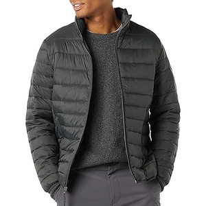 Veste matelassée en duvet pour homme avec logo personnalisé gratuit 2024, veste d'extérieur unie, veste matelassée pour homme HIGH STREET - Product Image 4