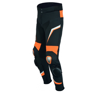 Pantalones de cuero de seguridad para motocicleta/motocicleta, pantalones de cuero para motociclista, tela de cuero de alta calidad, pantalones impermeables para carreras de motos - Product Image 3