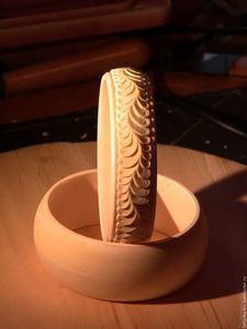 กำไลข้อมือไม้ขนาดกำหนดเองได้หลายศตวรรษกำไลข้อมือไม้แฮนด์เมดลายดอกไม้ข้อมือดีไซน์คลาสสิกสำหรับงานแต่งงาน - Product Image 4