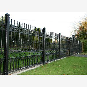Clôture décorative de jardin <span class=keywords><strong>extérieur</strong></span> personnalisée Maisons modernes Clôture <span class=keywords><strong>murale</strong></span> en <span class=keywords><strong>fer</strong></span> <span class=keywords><strong>forgé</strong></span> pour arrière-cour - Product Image 6