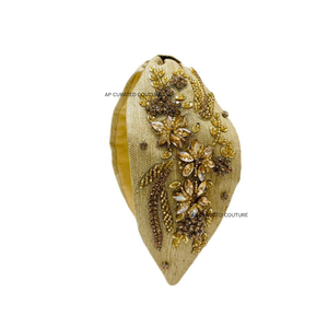 Dernière nouvelle mode élégante faite à la main Turban perlé bandeau en gros perles de rocaille en verre belle conception de broderie fête des femmes - Product Image 4