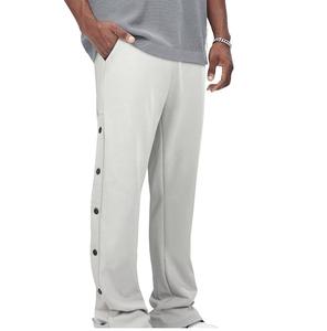 Pantalon grande taille Vêtements pour femmes Pantalon de survêtement ample en polaire grise avec cordon de serrage Respirant Casual Elastic High Waist Stretch - Product Image 6