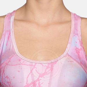 Meilleure qualité Spandex Polyester soutien-gorge de sport respirant lettre motif pour les adultes Active Wear & Gym Use Top Price - Product Image 5