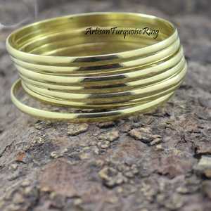 Brazalete de latón crudo de 69mm, brazalete de incrustaciones, brazalete de canal en blanco, pulsera ancha hecha a mano, latón crudo - Product Image 3