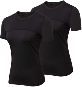 Custom Women's <b>Compression</b> Shirt Short Sleeve Athletic Top OEM Factory Supply Wholesale Fitness Sportswear for Bulk Orders - Product Image 6
