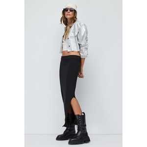 Falda midi con abertura - Product Image 4