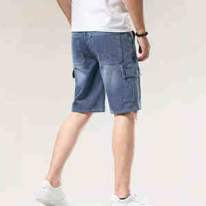 กางเกงขาสั้นผ้ายีนส์สำหรับผู้ชายกางเกงขาสั้นผ้ายีนส์สไตล์ลำลองแนวสตรีทแบบคลาสสิกใหม่สำหรับฤดูร้อน - Product Image 4