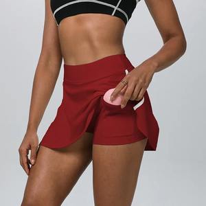 Minifalda Deportiva de Cintura Alta para Mujer, Transpirable, para Yoga, Tenis, Golf, Spandex/Poliéster, Fábrica de Vietnam - Product Image 3