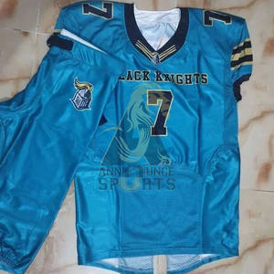 Uniforme de football américain personnalisé avec le nom de votre équipe maillot de football américain en sergé de haute qualité - Product Image 5