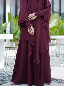 Vente en gros usine Thobe / Thawb Abaya femme robe musulmane Abaya robe musulmane Abaya en lin - Product Image 6