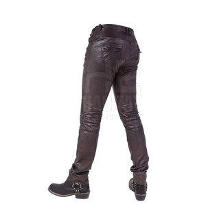 Pantalones de Cuero Cómodos para Hombre, Material Duradero, Cuero Genuino Suave, Estilo Elegante para Hombre - Product Image 3