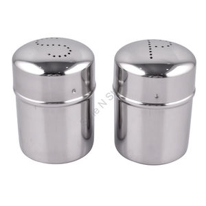 Stainless Steel Salt <b>and</b> Pepper 2-piece <b>Set</b> - Product Image 1