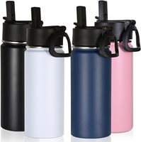Wholesale No Minimum Oem Customizable 12oz Vacuum Cup Fashion New Color Water Sport Bottles With Straps