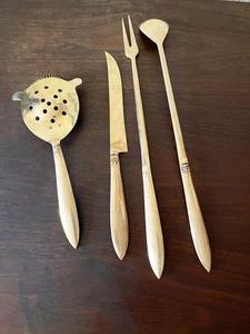 Modest Gold <b>Bar</b> <b>Tool</b> Set With Stylish Stand For Home <b>Bars</b> Clubs Cocktail Parties Entertaining And Luxury Hosting Use From India - Product Image 4