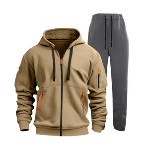 Conjuntos Deportivos Personalizados con su Propio Diseño y Talla para Hombre, Chándales con Cremallera y Logotipo Personalizado, Conjunto de 2 Piezas, Estilo Informal - Product Image 5