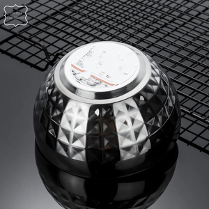 Bol réutilisable martelé en acier inoxydable de haute qualité en acier inoxydable métal or argent grand bol à soupe de nouilles - Product Image 6