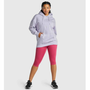 Nouveau style, sweats à capuche en coton épais de qualité supérieure, design de mode OEM, sweats à capuche unis pour femmes, respirants, prix de gros, mode personnalisée - Product Image 6