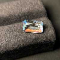 Pierre de Lune Arc-en-ciel Naturelle de Madagascar, Taille Radiant, Gemme Éblouissante, Éclat Vibrant, Magnifique et Élégante, Grade 200g, pour Bijoux et Bagues
