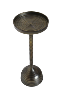Fancy Look Aluminium <b>Side</b> <b>Table</b> Unique Design Round <b>Table</b> Top Pedestal <b>Table</b> for Living Room and <b>Bedroom</b> Furniture - Product Image 4
