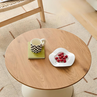 Ensemble de 2 tables basses rondes de luxe modernes pour table d'appoint scandinave, salon, meubles de maison durables et personnalisables