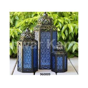 Antique Gold Metal Clear <b>Glass</b> Tealight Lantern for Home Party & Events - Product Image 3