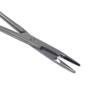Tijeras quirúrgicas de alta precisión de 6,5 pulgadas con insertos de carburo de tungsteno | Tijeras TC de acero inoxidable rectas y curvas - Product Image 3