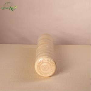 Vase de table en bambou enroulé Art Déco fait à la main - Décoration écologique et durable pour les intérieurs modernes - Product Image 6