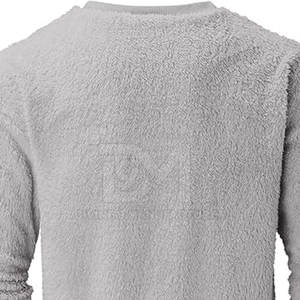 Sweatshirts en molleton Sherpa de grande taille à contraste de couleur pour hommes vêtements et sweatshirts en polaire Sherpa pour hommes - Product Image 6