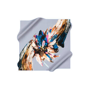 Leopard Print Digital Printed Silk <b>Square</b> <b>Scarf</b> - Product Image 2