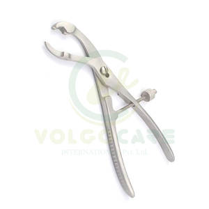Fórceps de sujeción de hueso Verbrugge de la mejor calidad Instrumentos ortopédicos de bloqueo de velocidad y autocentrado de 6" - Product Image 1