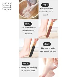 Portable Size Durable Wooden <b>Feet</b> Clean Pedi <b>Foot</b> <b>File</b> Refill Grits for Clean <b>Foot</b> Wood Pedicure <b>Feet</b> Scrubber - Product Image 3