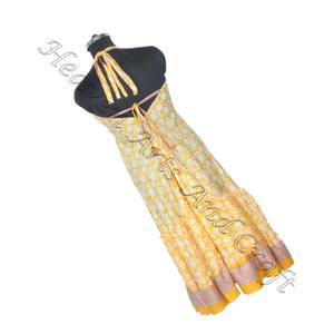 SD008 Saree / Sari / Shari <b>Indian</b> & <b>Pakistani</b> <b>Clothing</b> From India Hippy Boho Hot Selling <b>Indian</b> Handmade Vintage Sari Silk Dress - Product Image 4